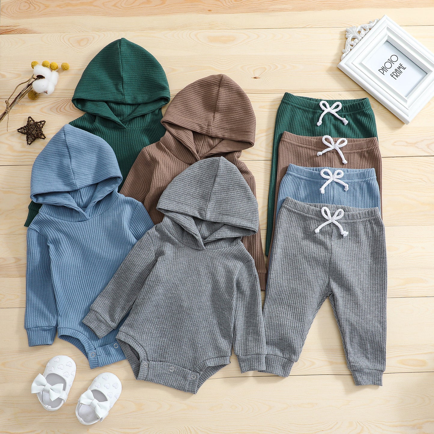 4 Colors Baby Outfits Solid Sets Infant Toddler Newborn Girls Boys Autumn Winter Baby Girl Boy Long Sleeve Romper Pants