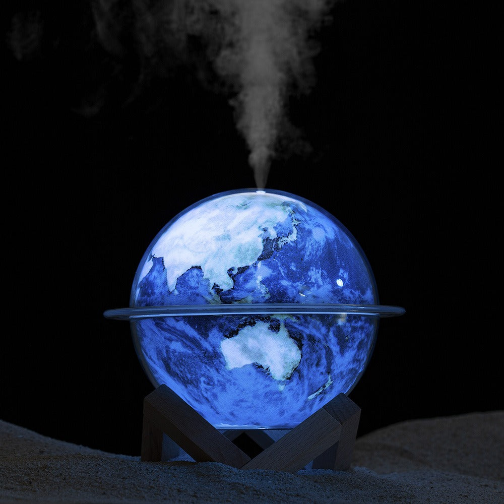 330ml Cute Moon Planet Shape Humidifiers Colorful Led Lamp Ultrasonic Water Spray Usb H20 Air Humidifier for Baby Bedroom