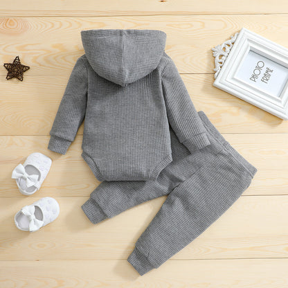 4 Colors Baby Outfits Solid Sets Infant Toddler Newborn Girls Boys Autumn Winter Baby Girl Boy Long Sleeve Romper Pants