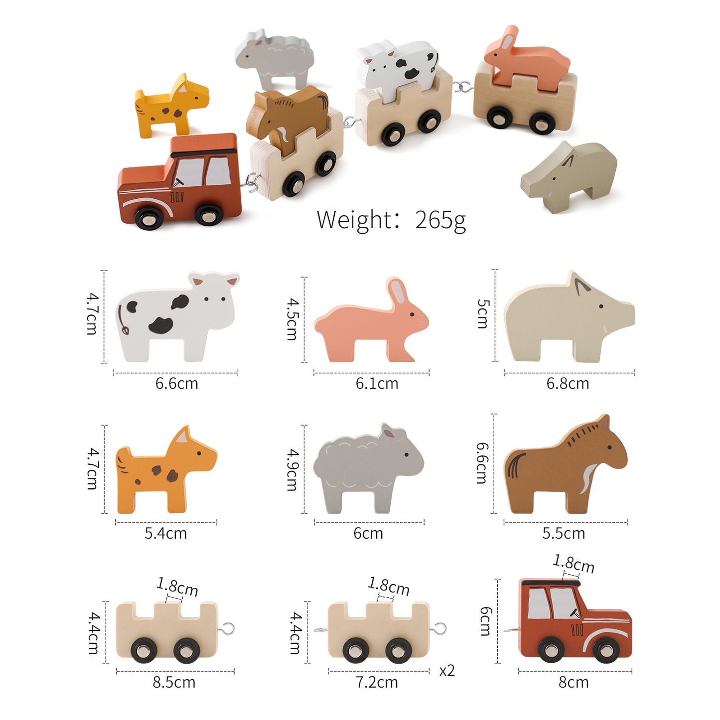 Baby puzzle early education toys, building blocks, small cars, animal farms, multi-functional puzzle building, hands-on and brain toys