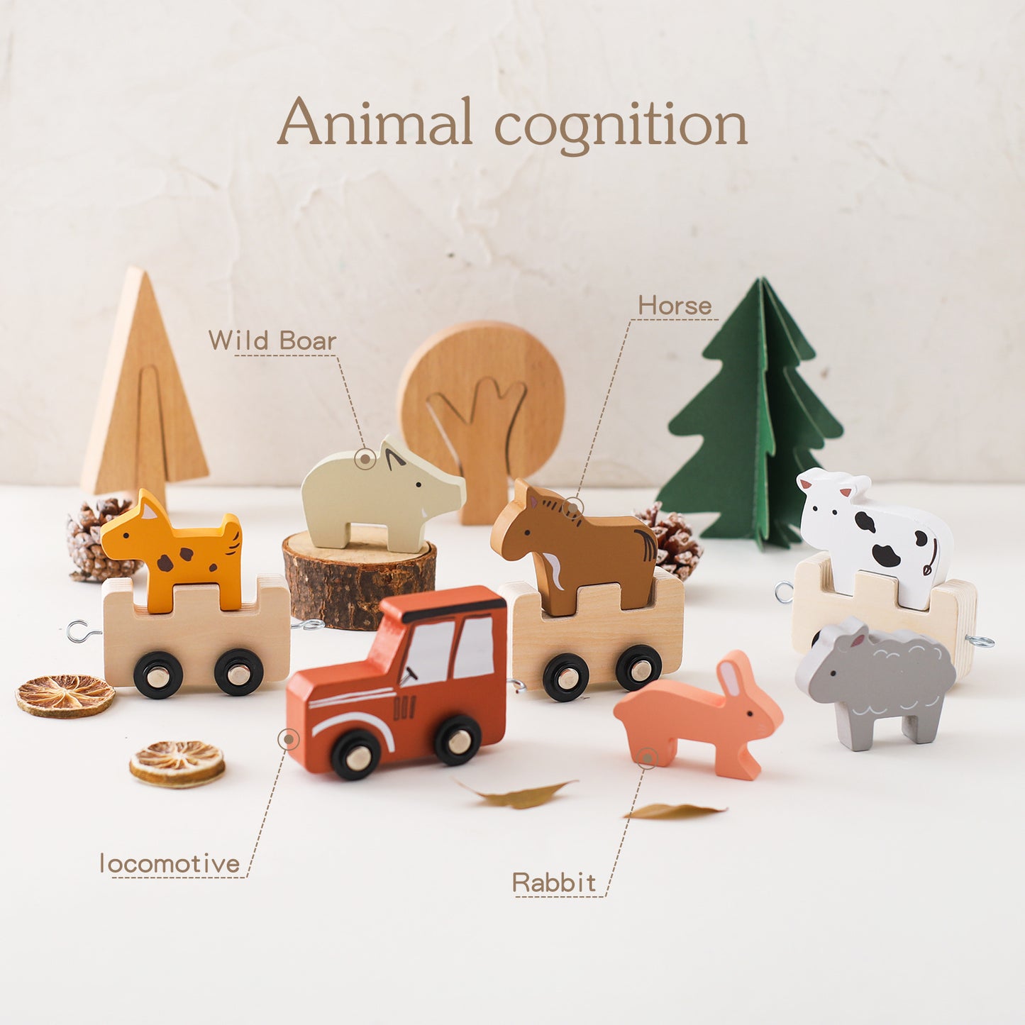 Baby puzzle early education toys, building blocks, small cars, animal farms, multi-functional puzzle building, hands-on and brain toys