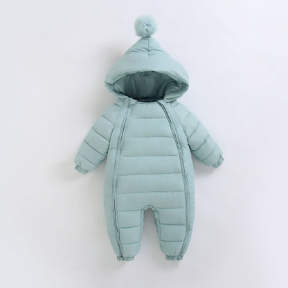 Baby jumpsuit, thickened in winter, baby's outdoor clothes, newborn cotton crawling clothes, autumn and winter toddler clothes