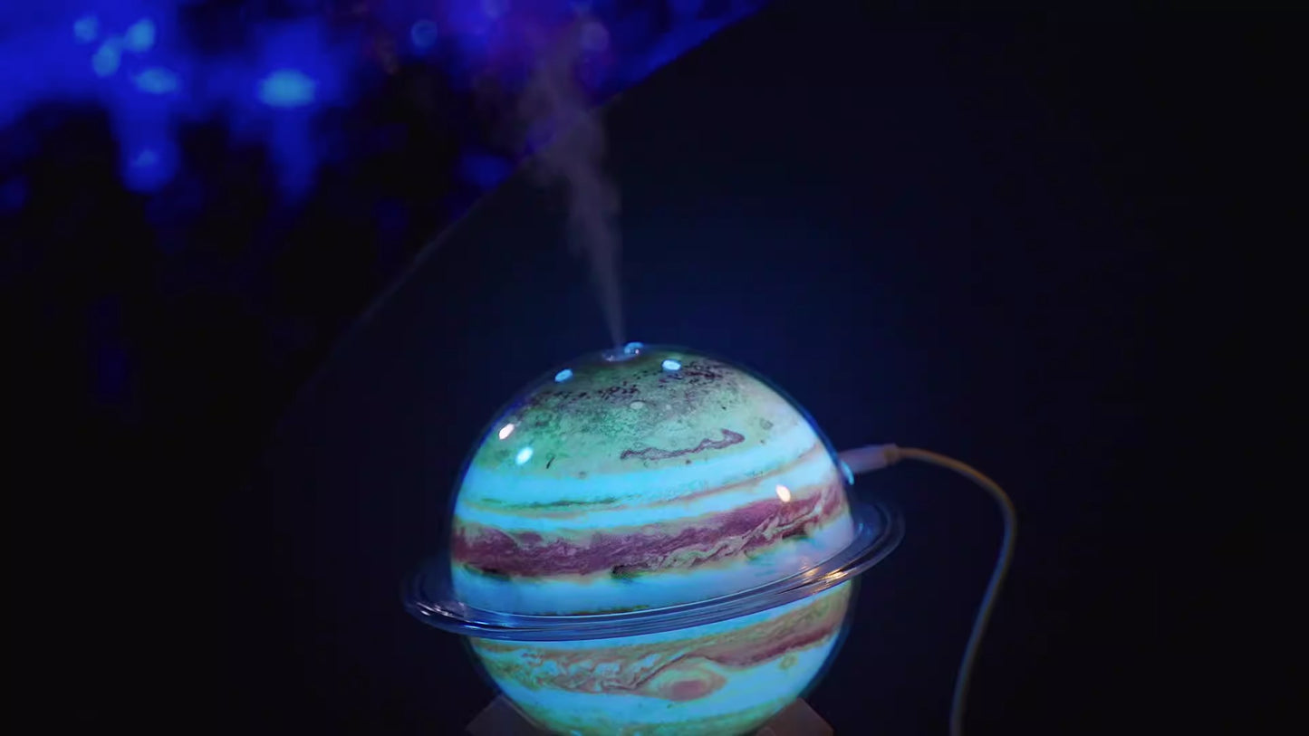 330ml Cute Moon Planet Shape Humidifiers Colorful Led Lamp Ultrasonic Water Spray Usb H20 Air Humidifier for Baby Bedroom