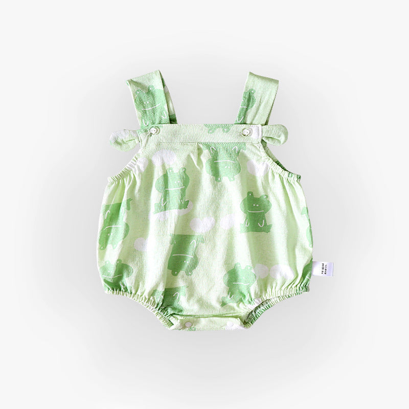 Baby Sling Bag Fart Clothes Baby Summer Thin Section Female Baby Suspender One-Piece Clothes Princess Summer Clothes Triangle Rompers